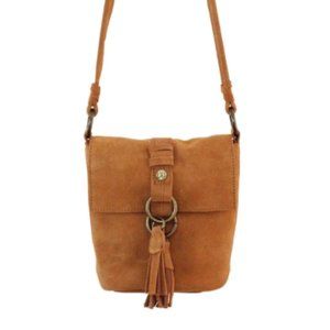 Elle Jae Gypset Wildleder Crossbody In Cognac